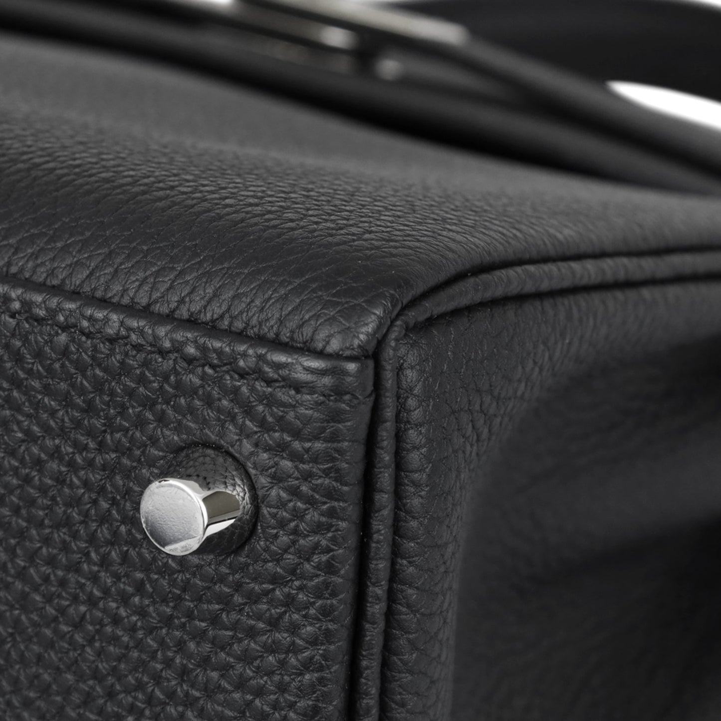 Kelly 25 Togo Black SS B engraved