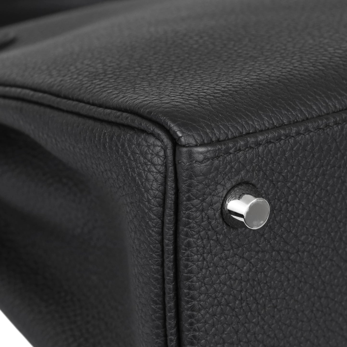 Kelly 25 Togo Black SS B engraved