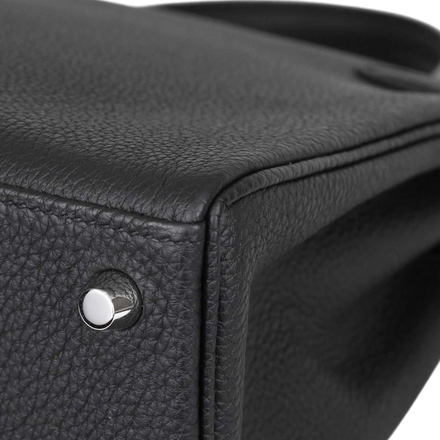 Kelly 25 Togo Black SS B engraved