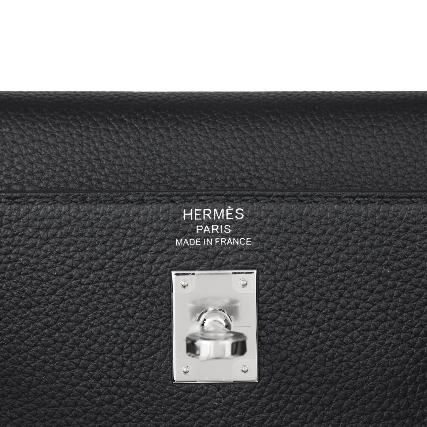 Kelly 25 Togo Black SS B engraved