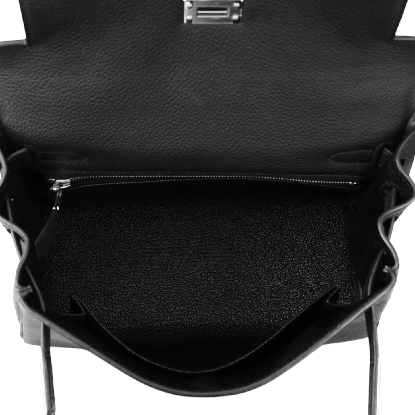 Kelly 25 Togo Black SS B engraved