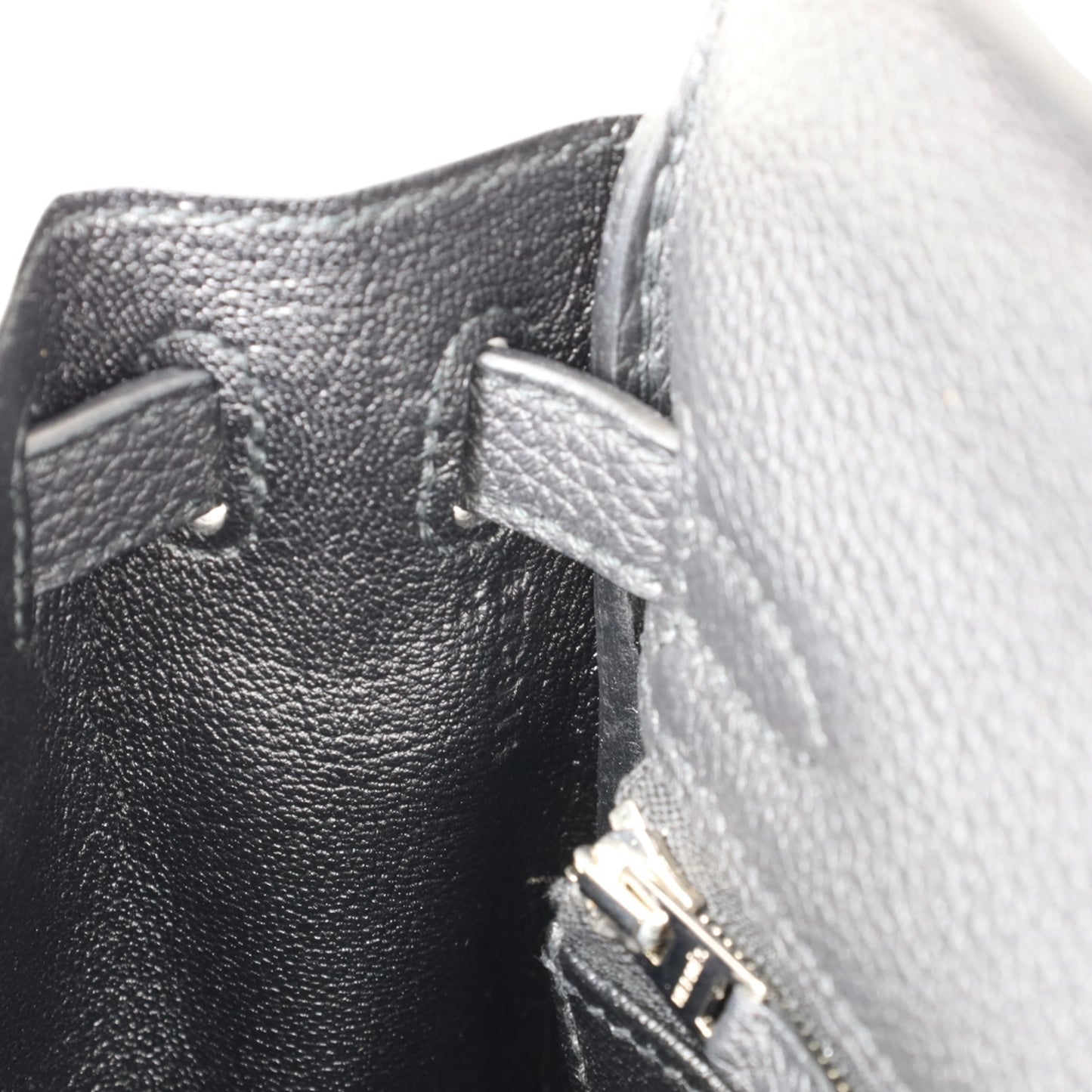 Kelly 25 Togo Black SS B engraved