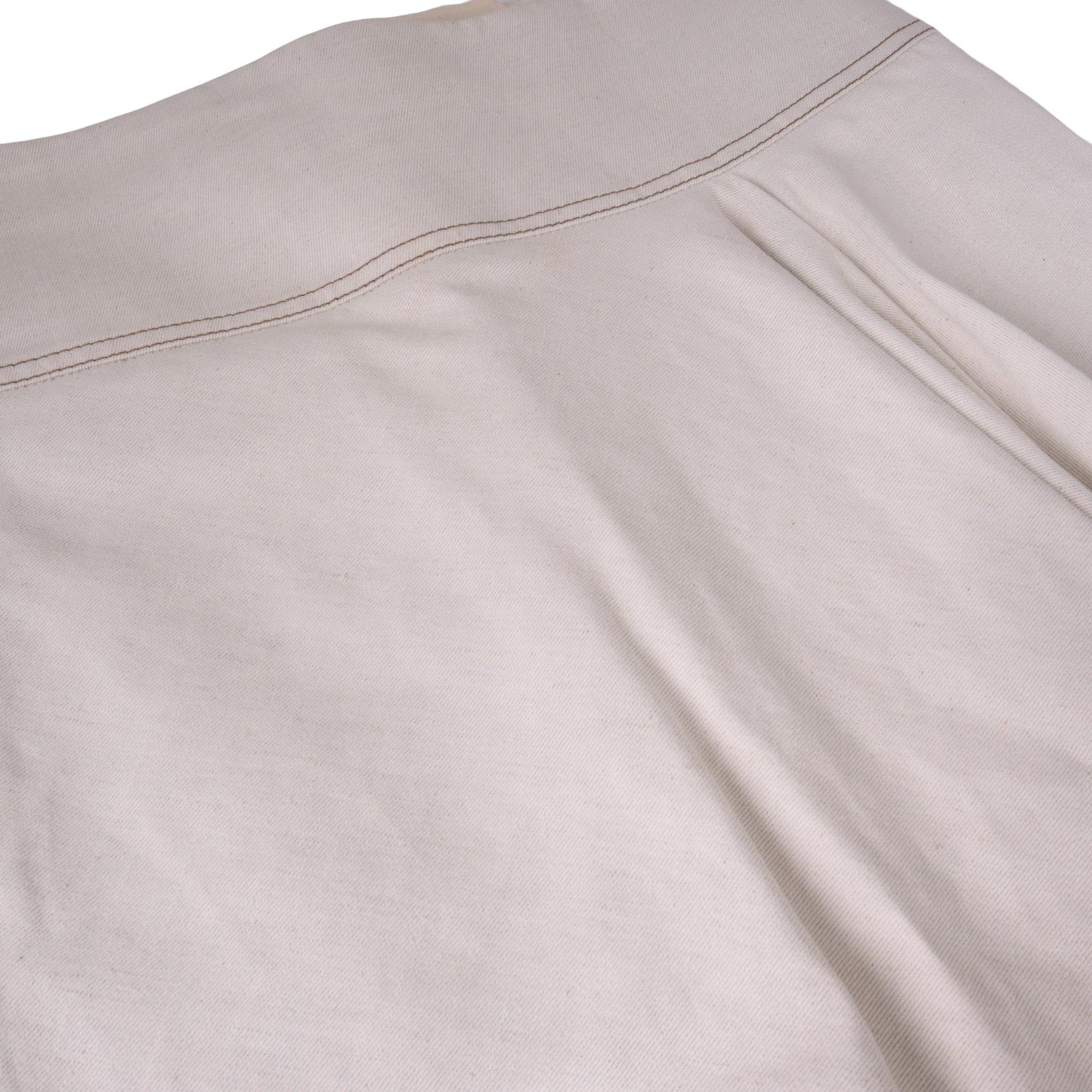 Pleated skirt, cotton, white, 36