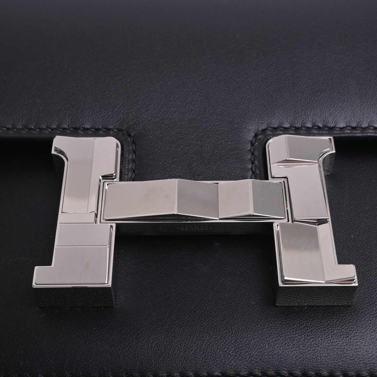 HERMES コンスタンスミニ スタジオ ムッシュ 黒 ミラーシルバー金具 Z刻印