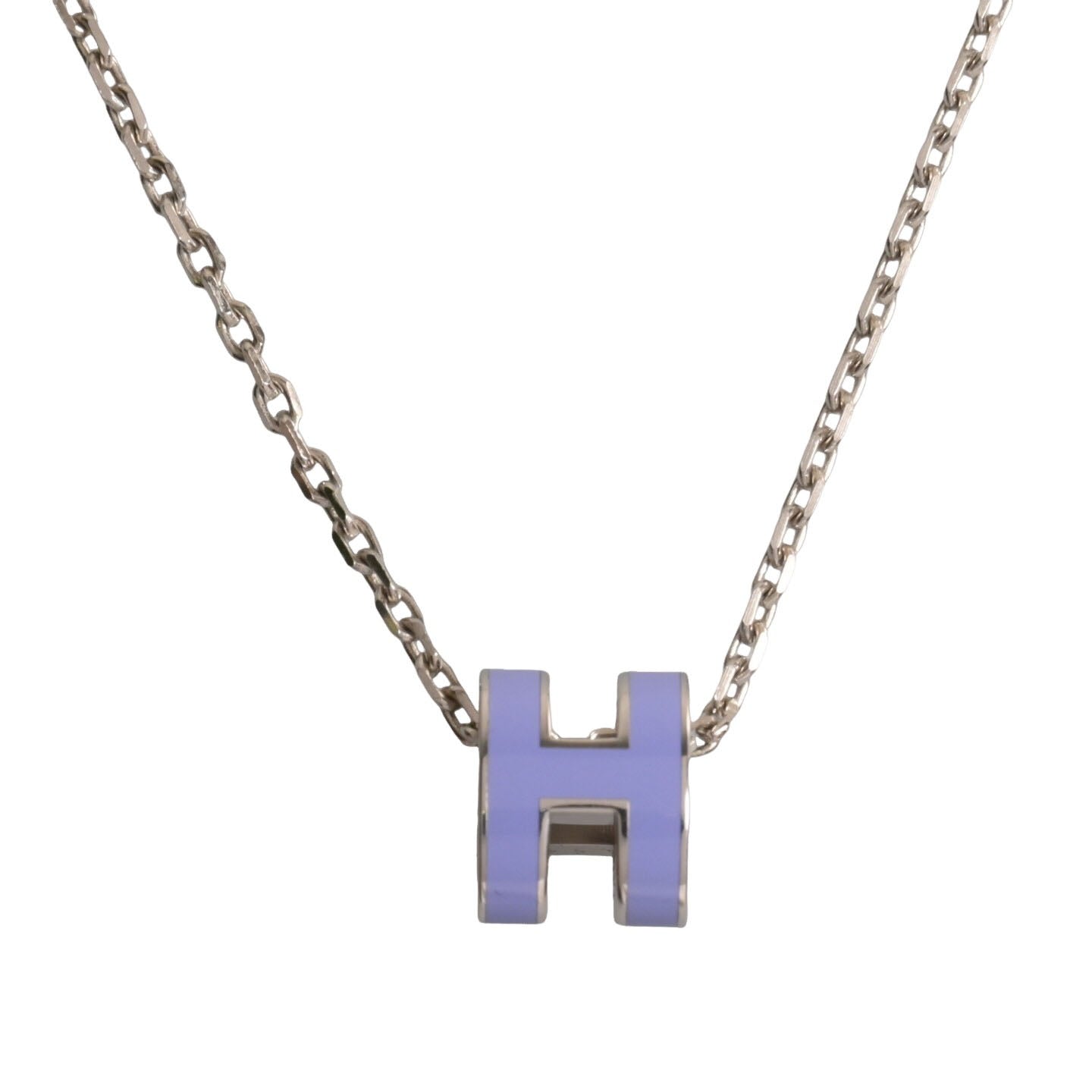 HERMES ポップアッシュミニ ネックレス パープル SS