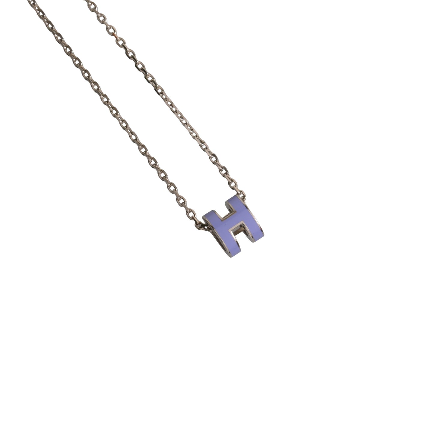 HERMES ポップアッシュミニ ネックレス パープル SS