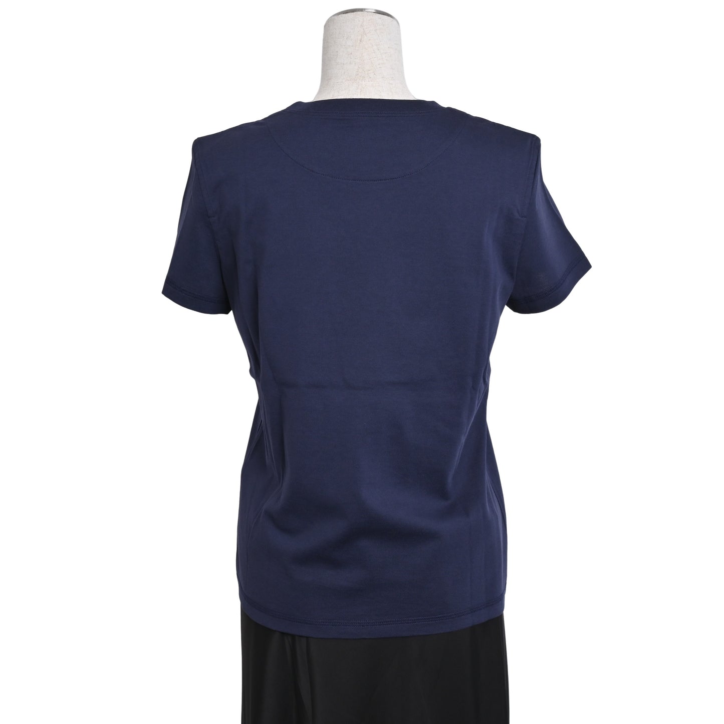 HERMES Tシャツ H刺繍 コットン ネイビー 36