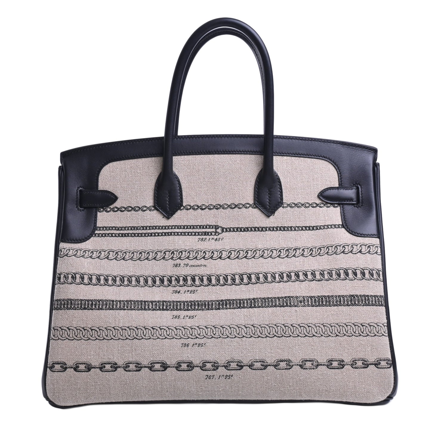HERMES バーキン35 デシュネ トワルドゥキャンプ ヴォースイフト 黒 SS A刻印