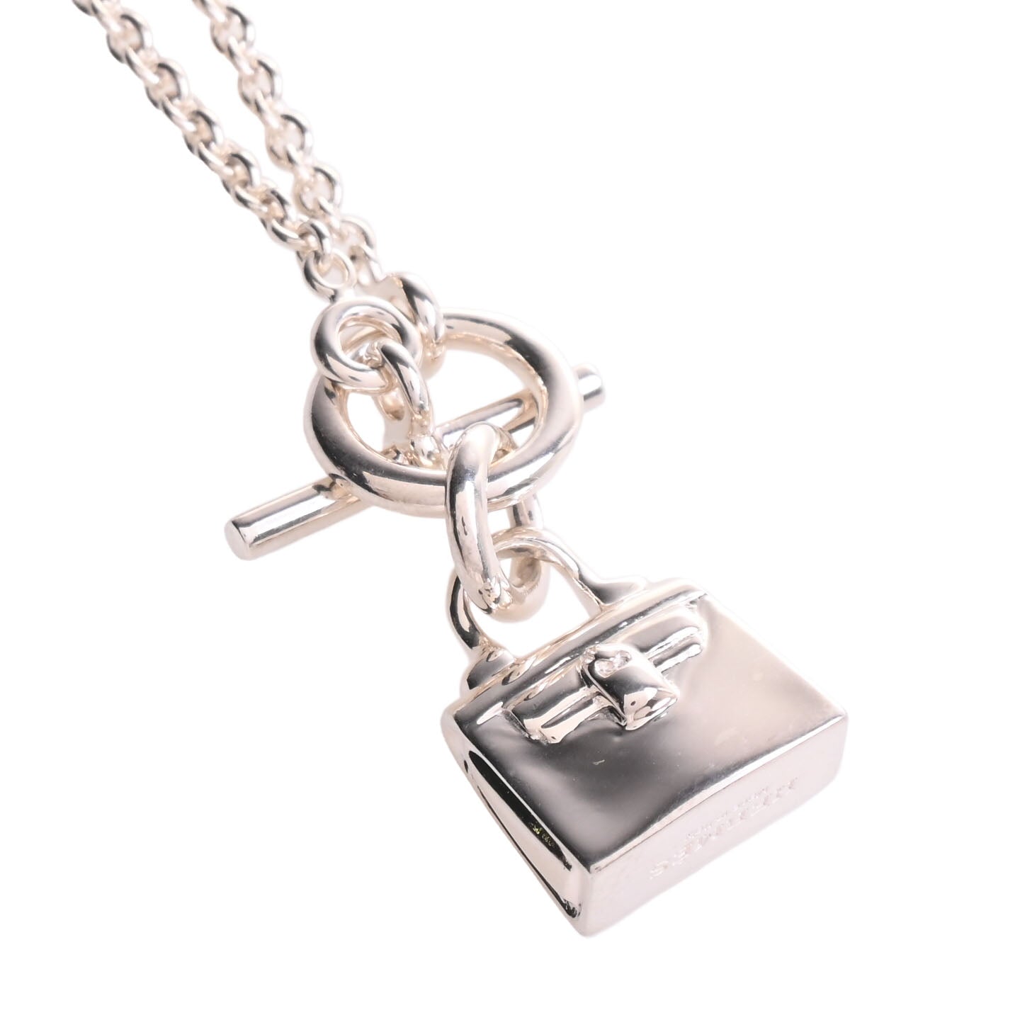 HERMES アミュレット ケリー ネックレス SV