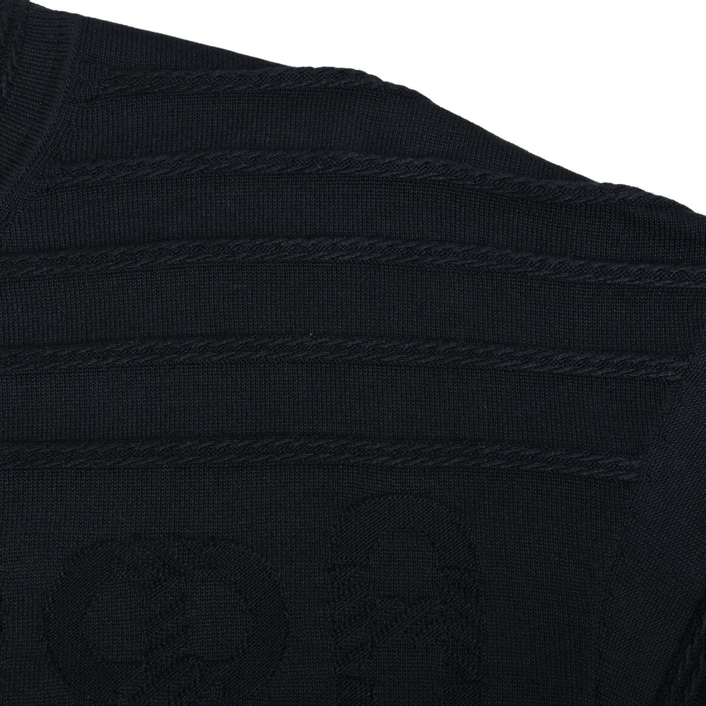 HERMES ニットカットソー シェーヌダンクル シルク 黒 36