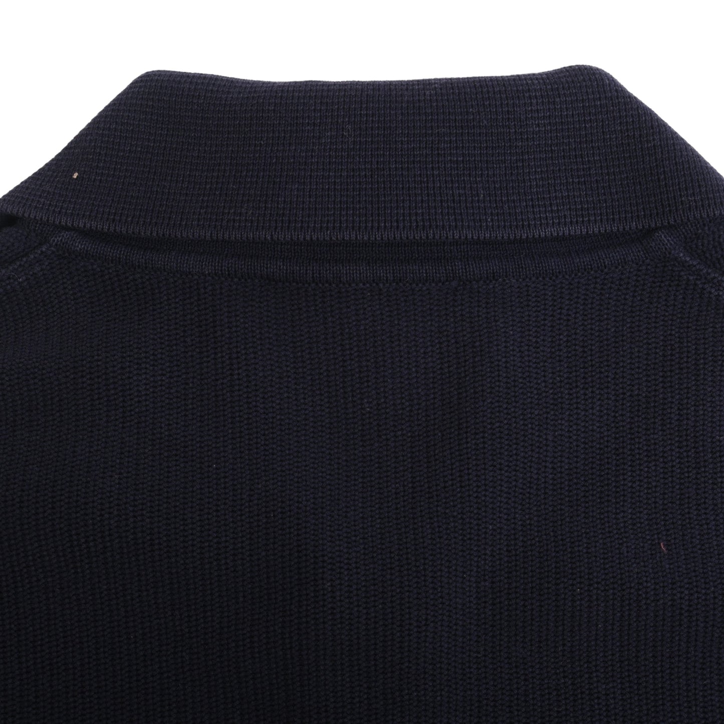 ハーフジップカットソー コットン ネイビー M