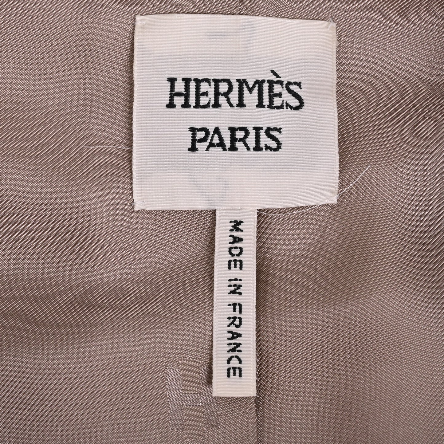 HERMES ライダースジャケット ラム ベージュ 38