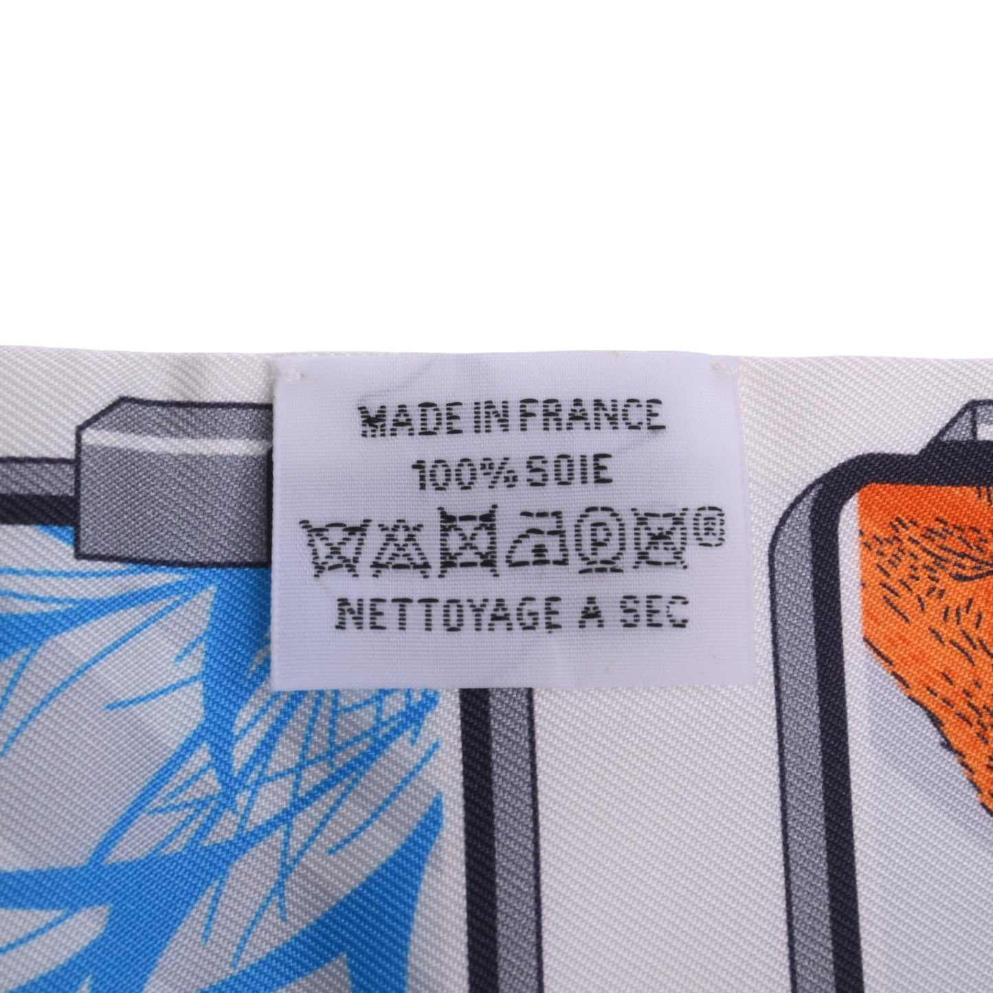 HERMES ツイリー ストーリー シルク 白