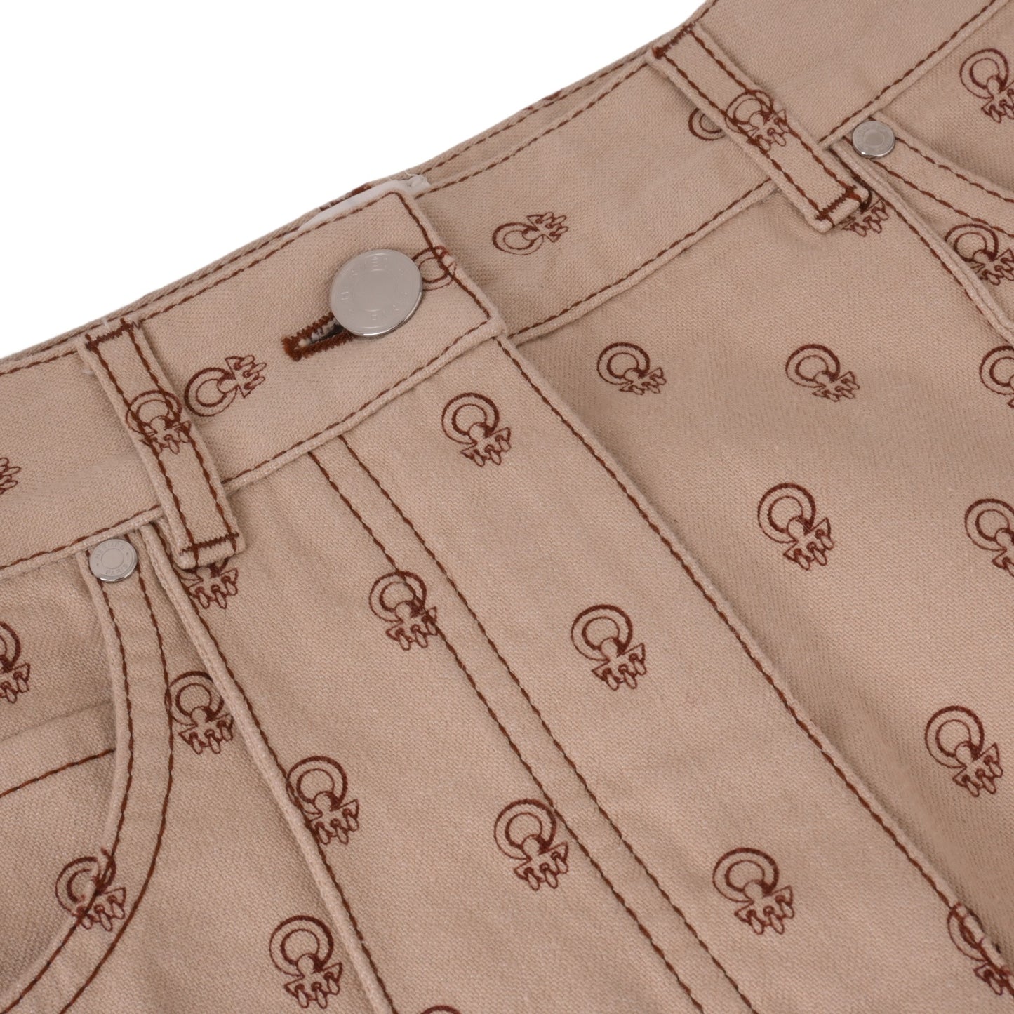 HERMES パンツ コットン ベージュ 34