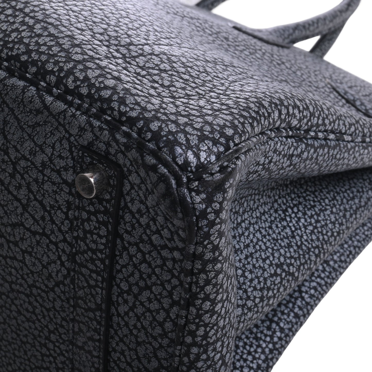 HERMES バーキン35 ダルメシアン 黒 SS □E刻印