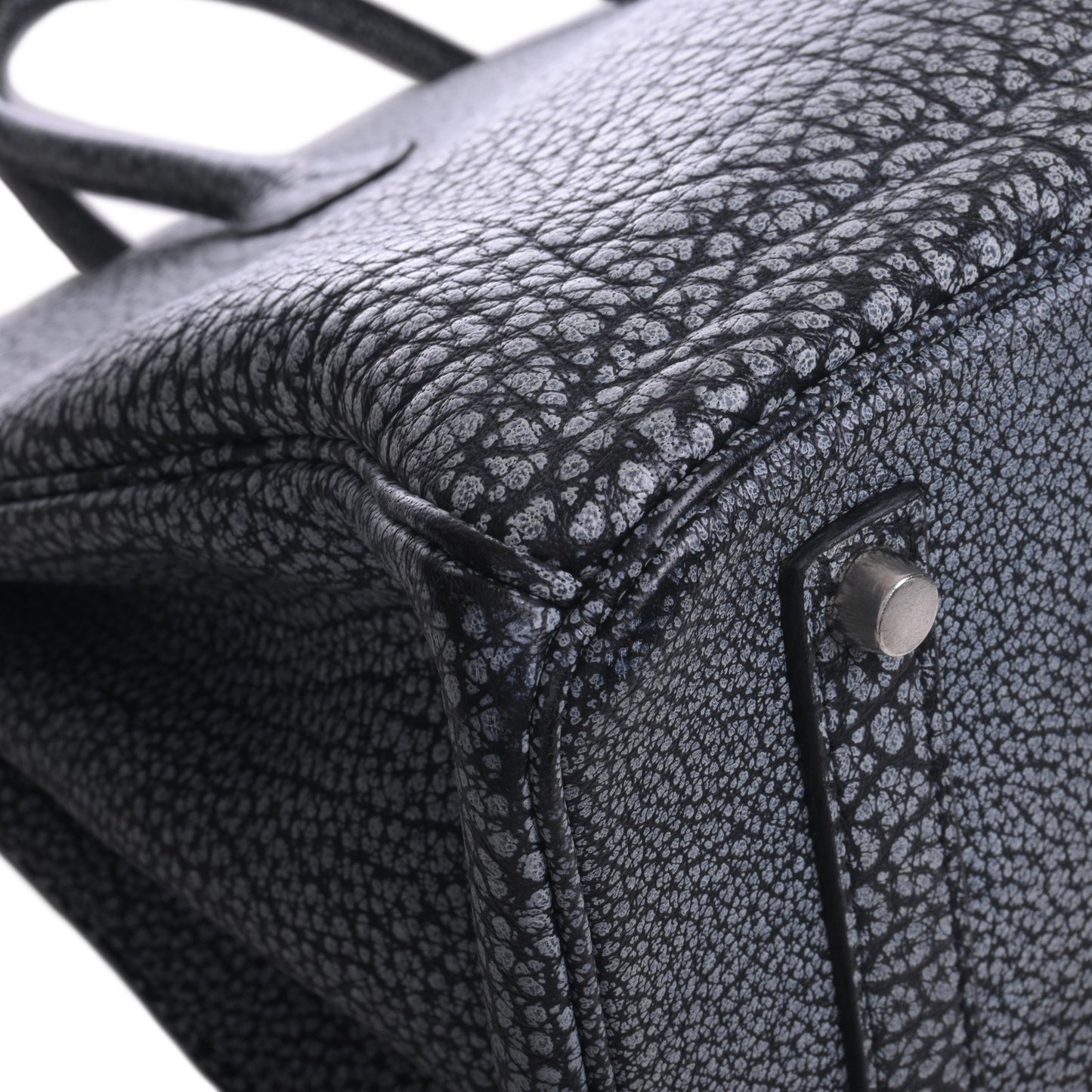 HERMES バーキン35 ダルメシアン 黒 SS □E刻印