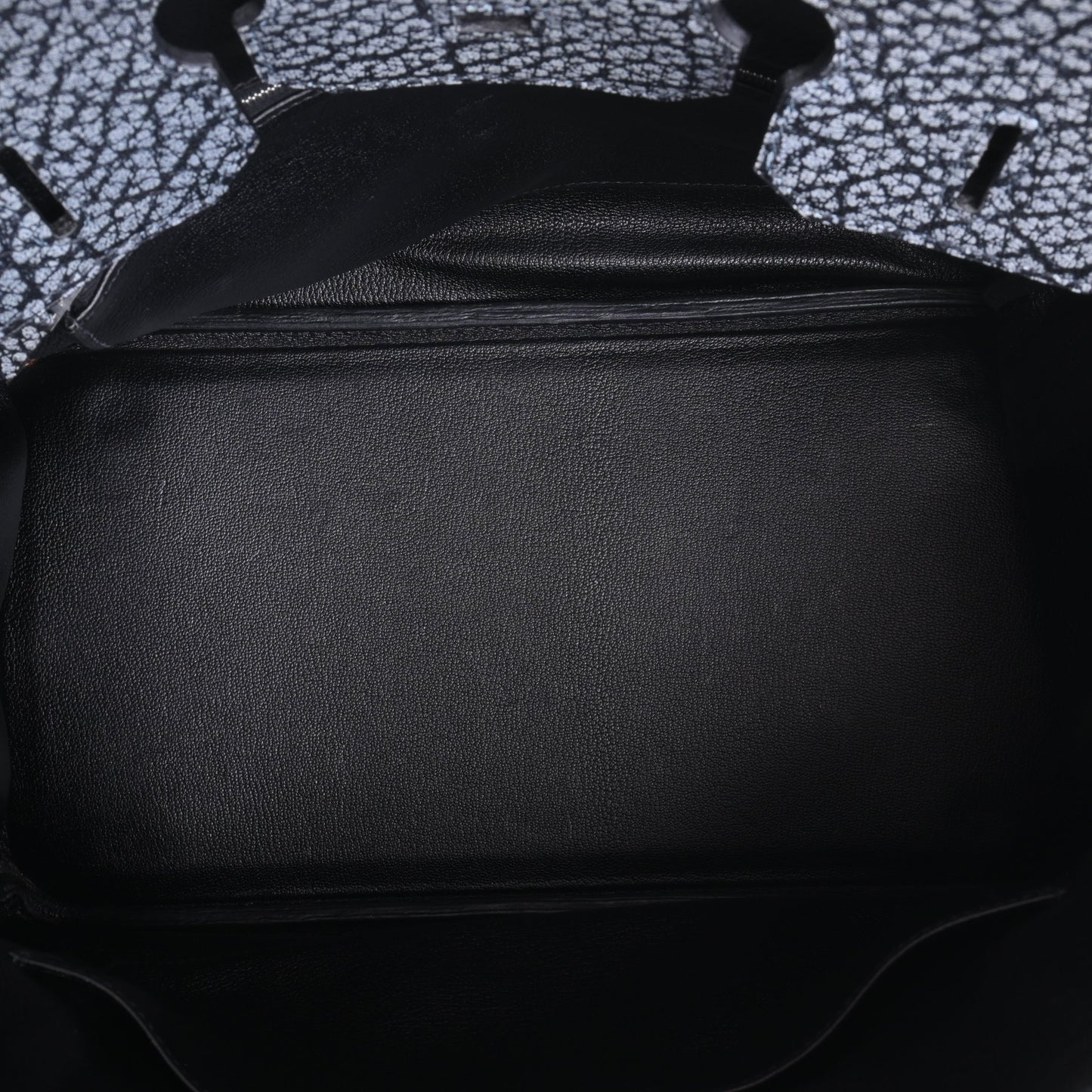 HERMES バーキン35 ダルメシアン 黒 SS □E刻印