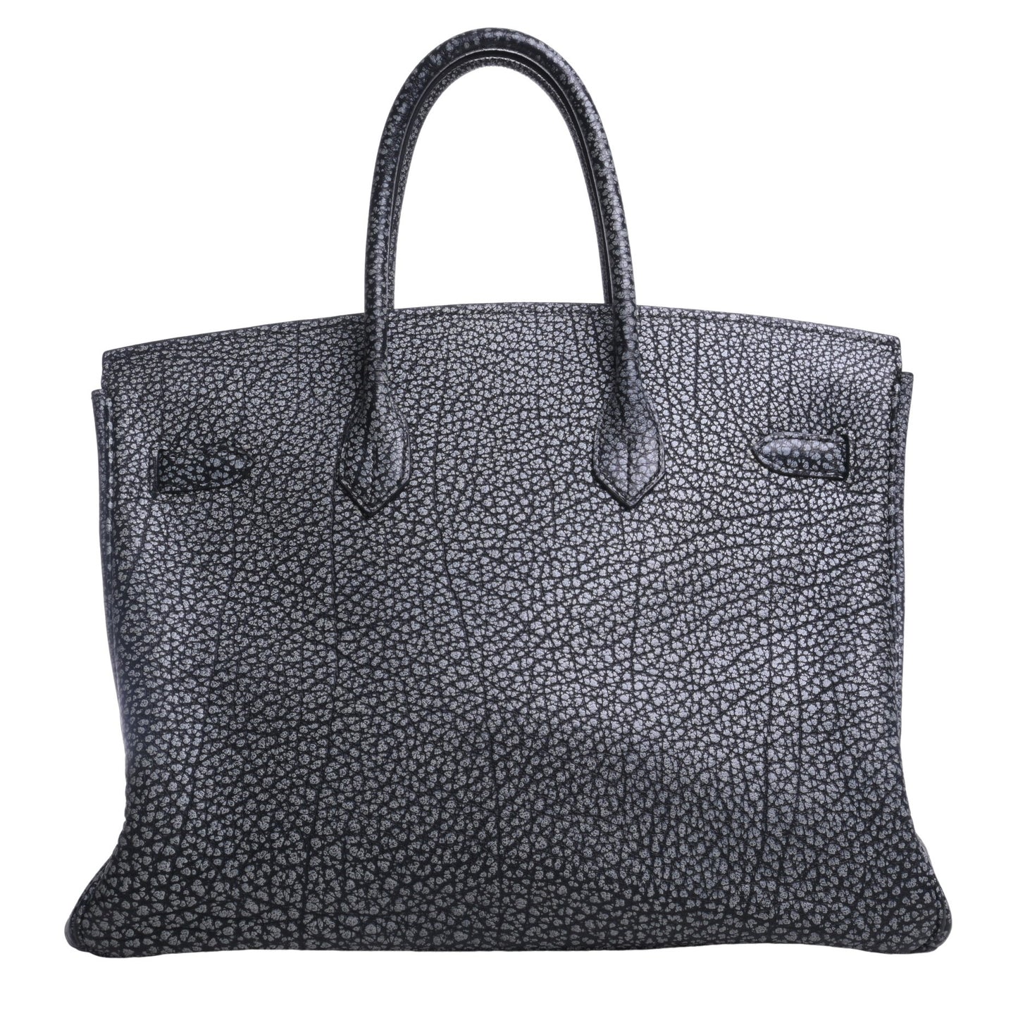 HERMES バーキン35 ダルメシアン 黒 SS □E刻印