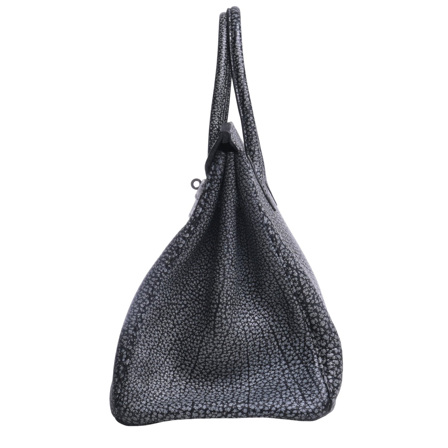 HERMES バーキン35 ダルメシアン 黒 SS □E刻印