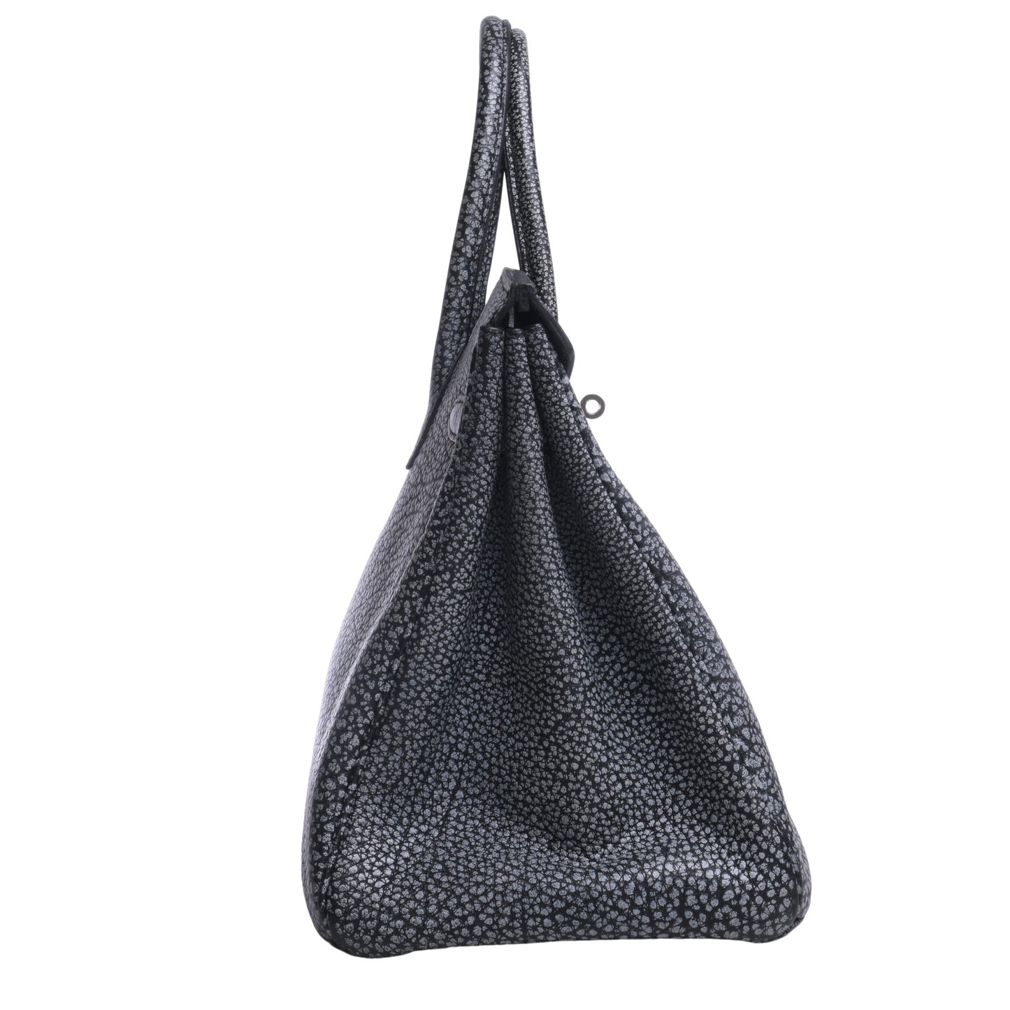 HERMES バーキン35 ダルメシアン 黒 SS □E刻印