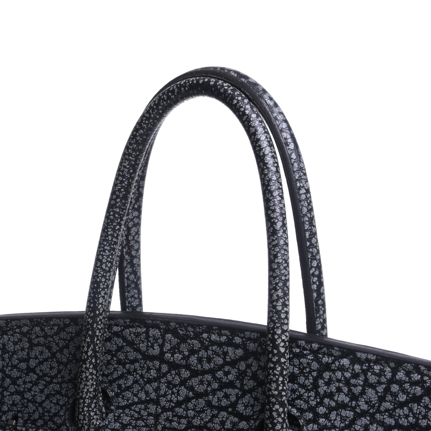 HERMES バーキン35 ダルメシアン 黒 SS □E刻印