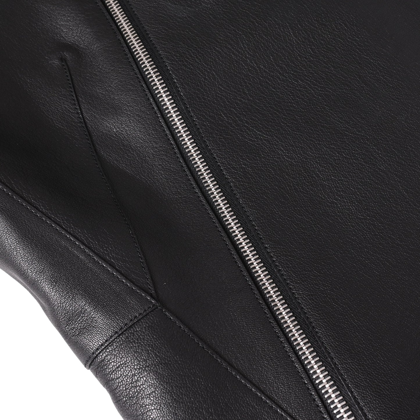 HERMES ライダース ジャケット レザー 黒 40
