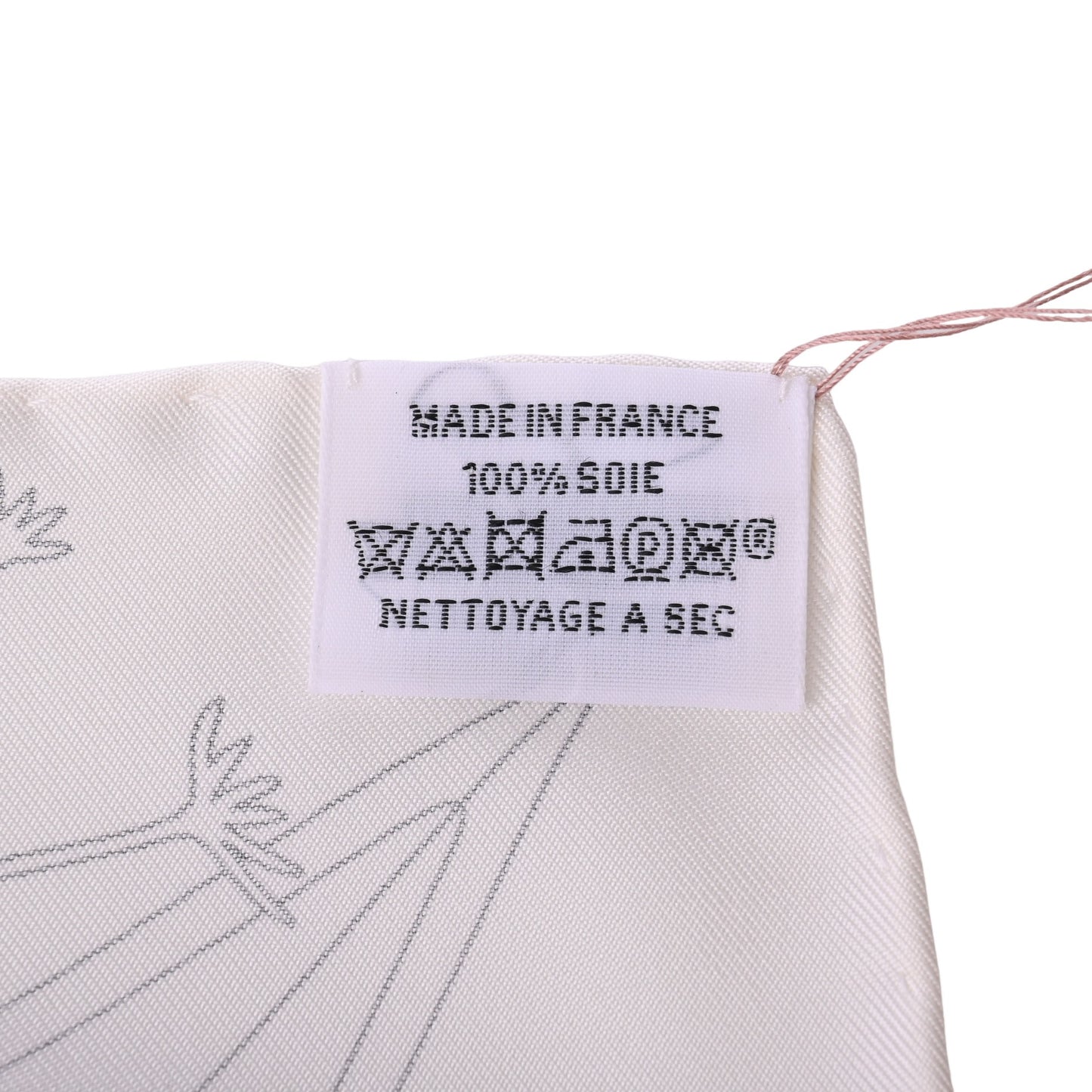 HERMES カレ90 エルメス・フラッグシップ シルク 白