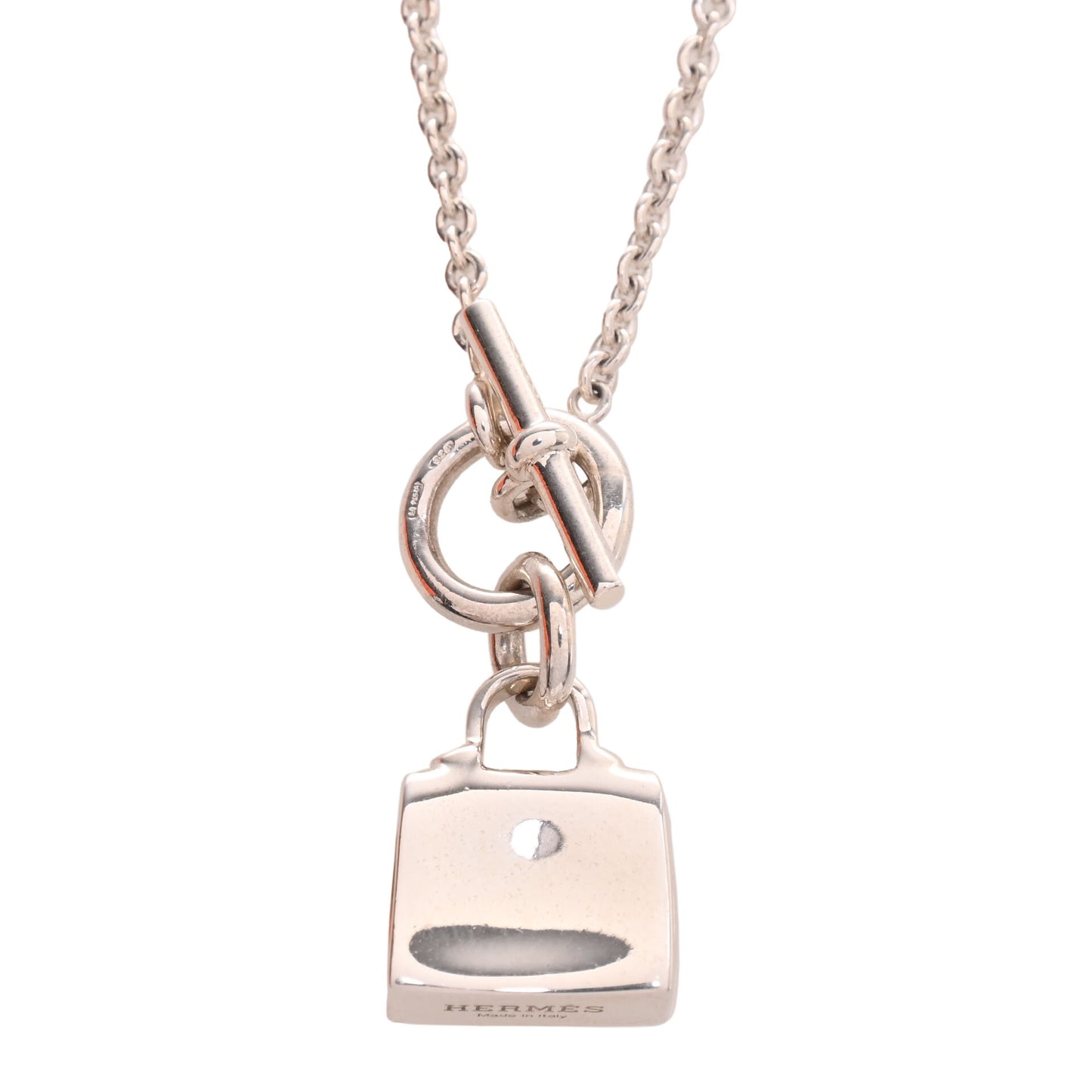 HERMES アミュレット ケリー ネックレス SV