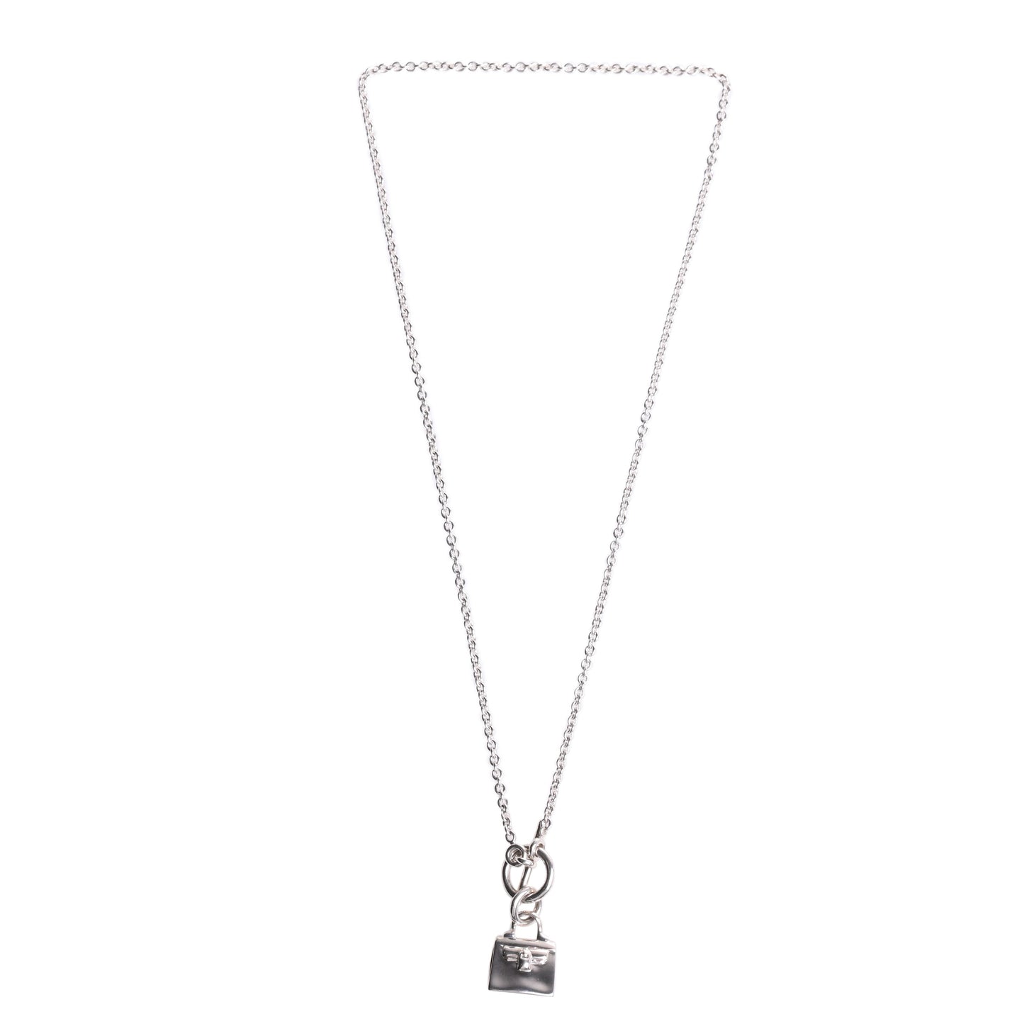 HERMES アミュレット ケリー ネックレス SV