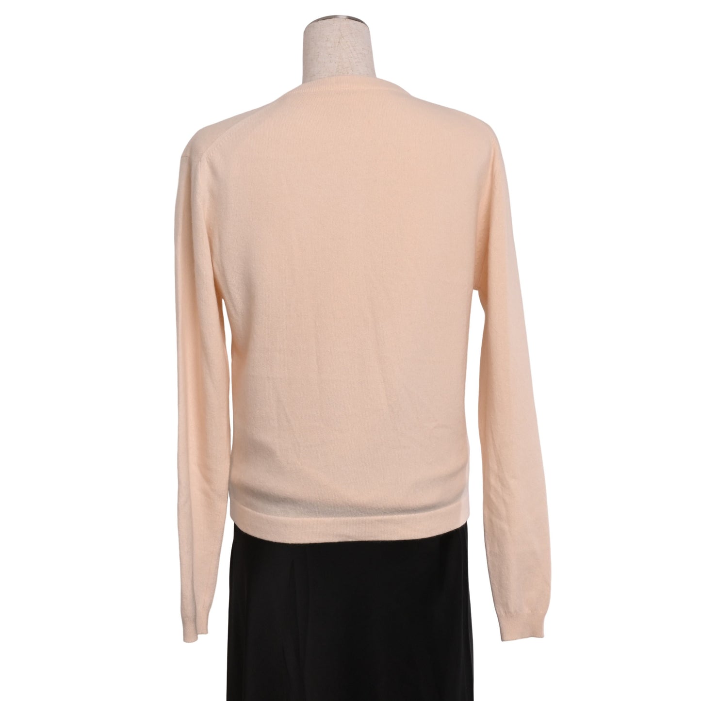HERMES アンサンブル カシミヤ 白 L
