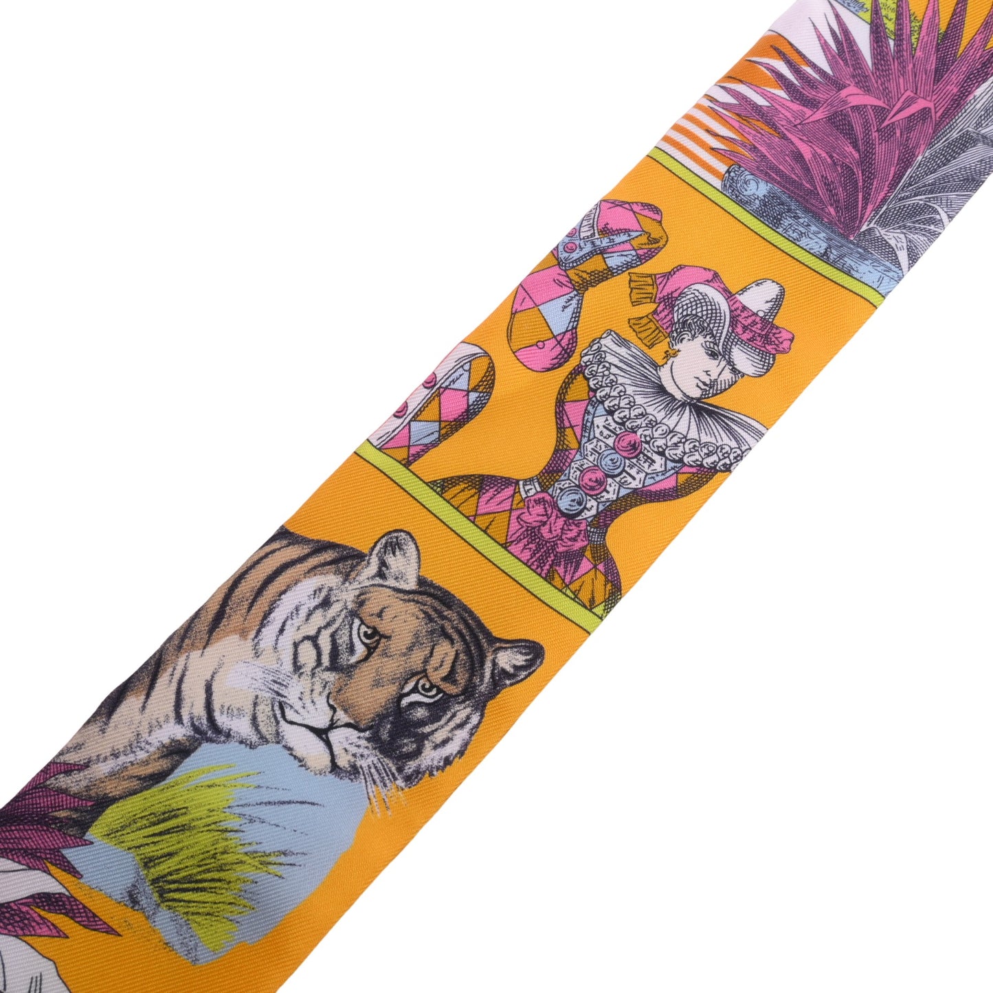 HERMES ツイリー グランテアトルヌーヴォー シルク マルチカラー