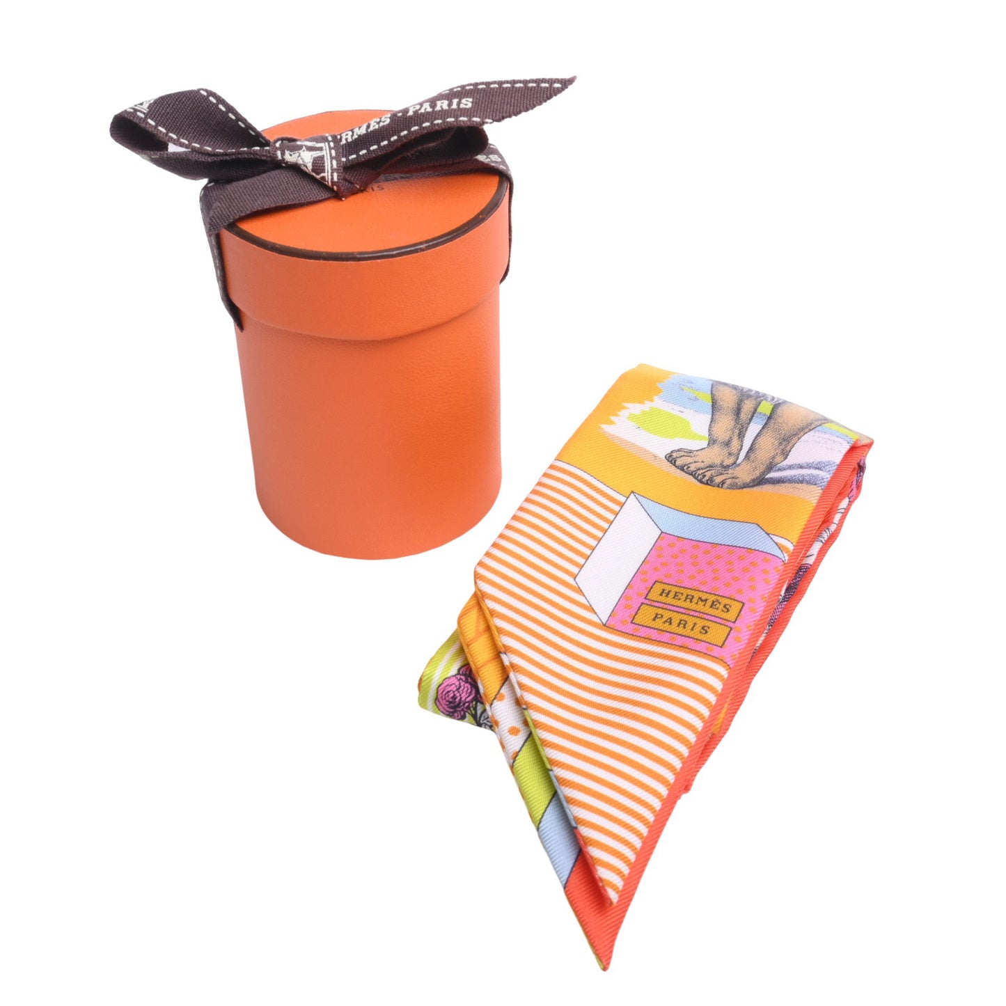 HERMES ツイリー グランテアトルヌーヴォー シルク マルチカラー