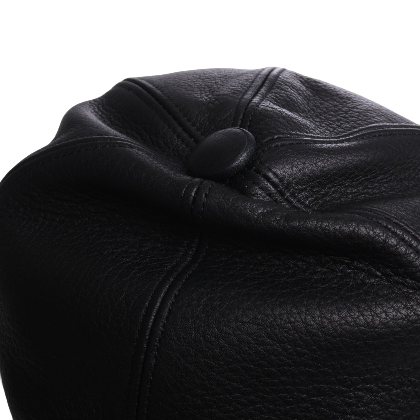 HERMES キャップ レザー 黒 ケリー金具 SS ME