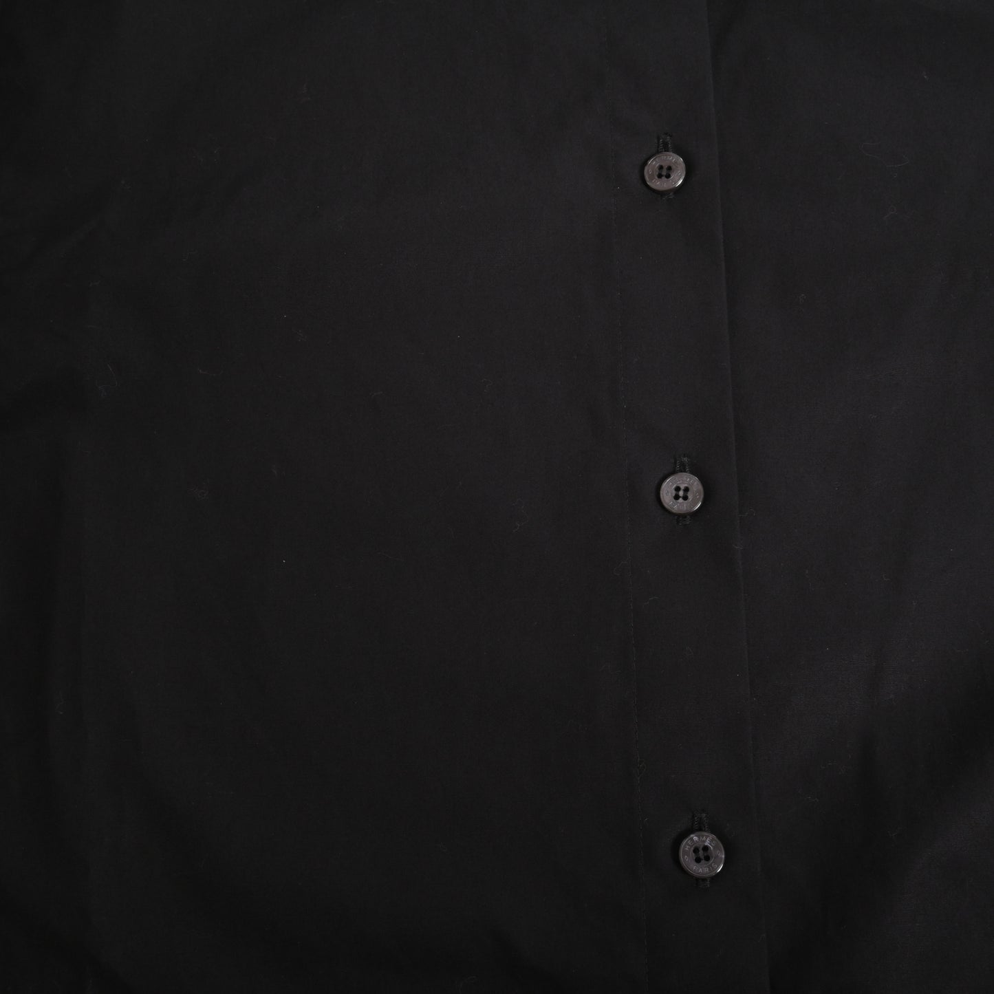 HERMES シャツ コットン 黒 34