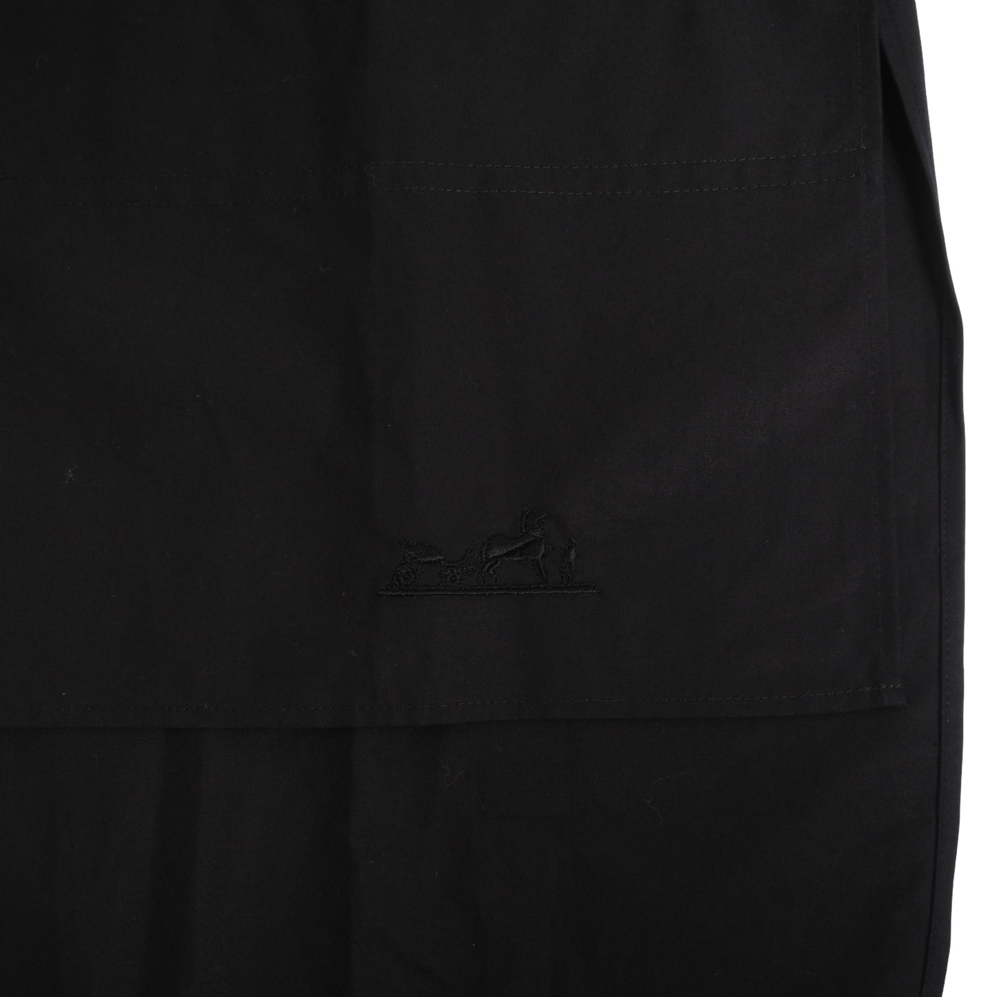 HERMES シャツ コットン 黒 34