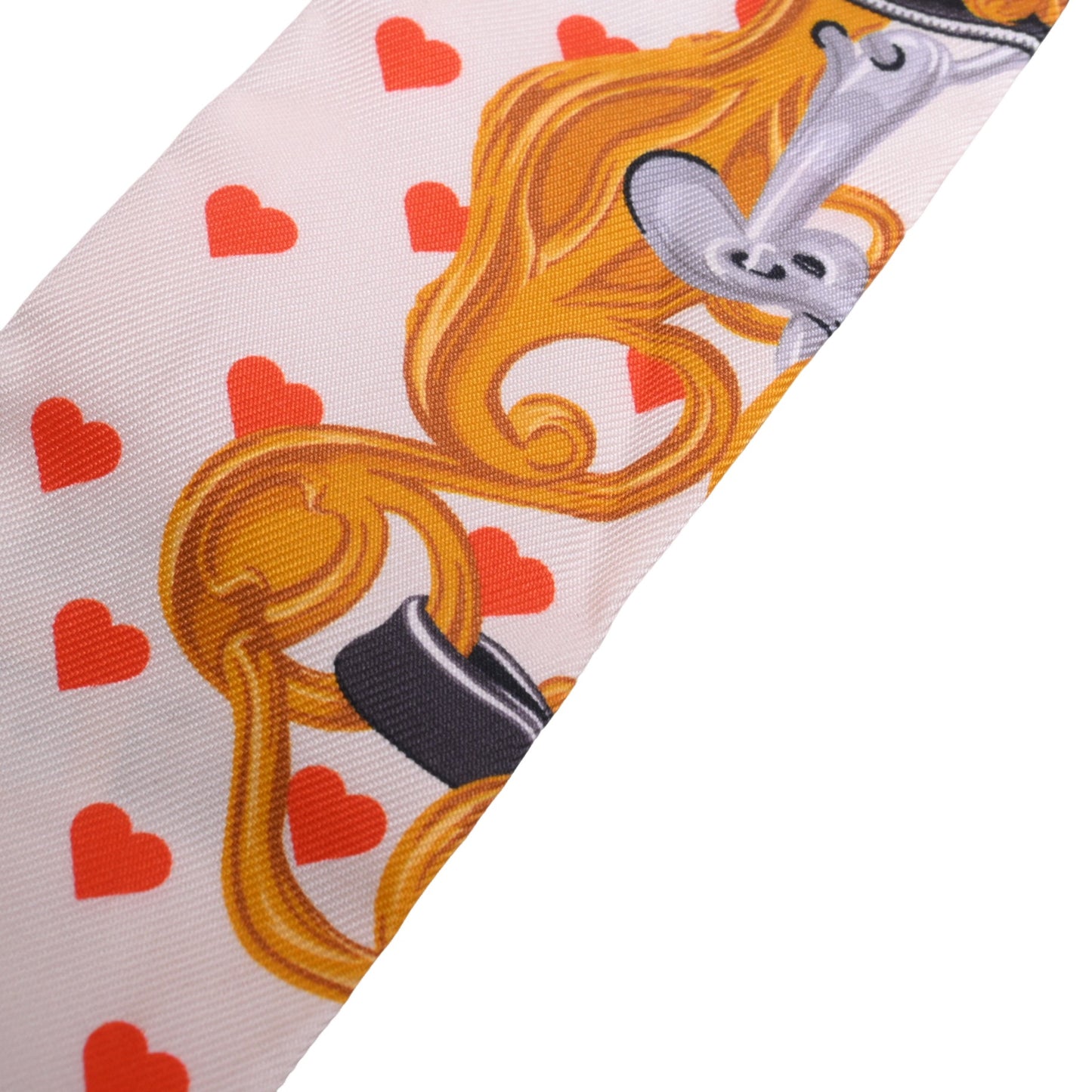 HERMES ツイリー 式典用馬勒 シルク 黒