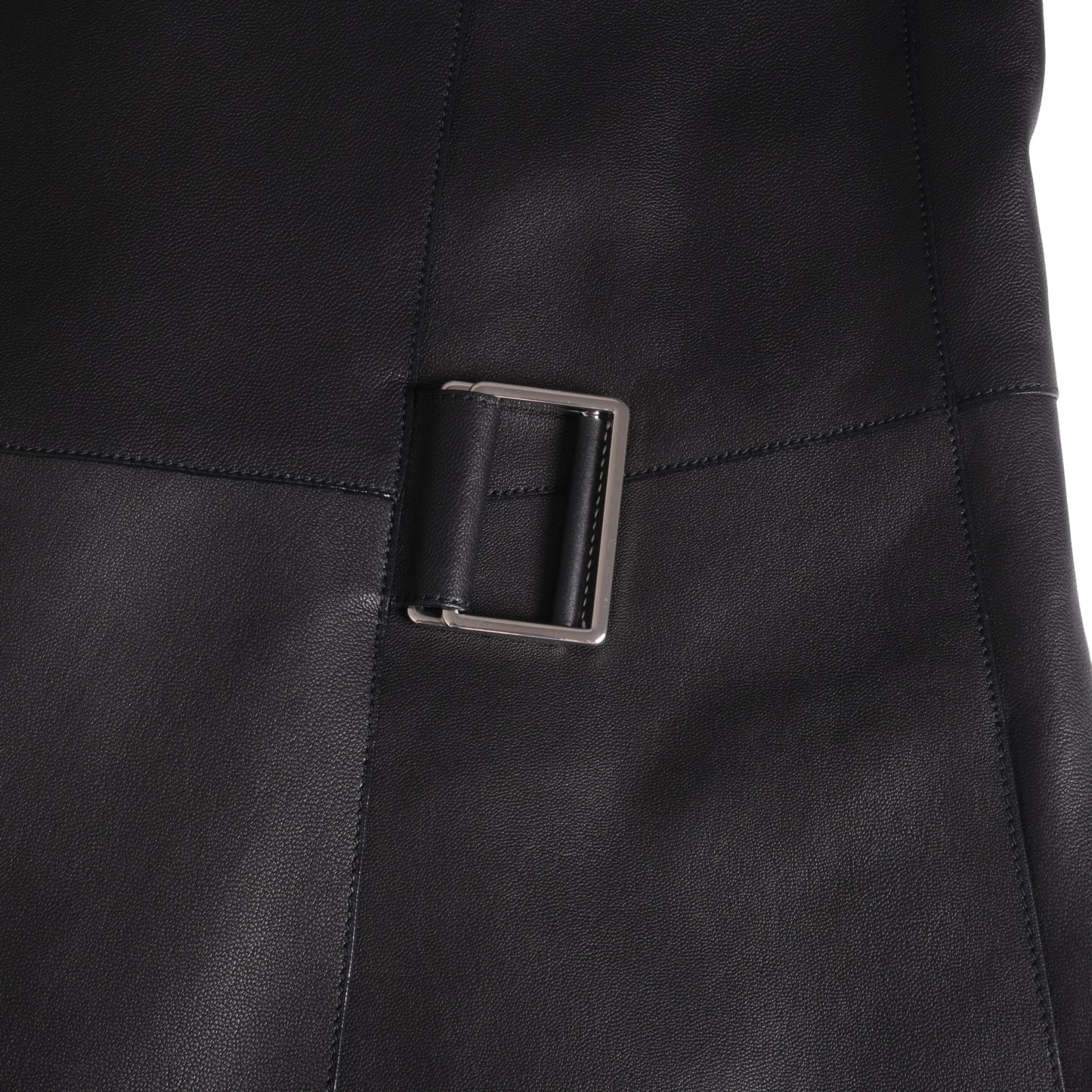 HERMES ロングジレ ゴート 黒 34
