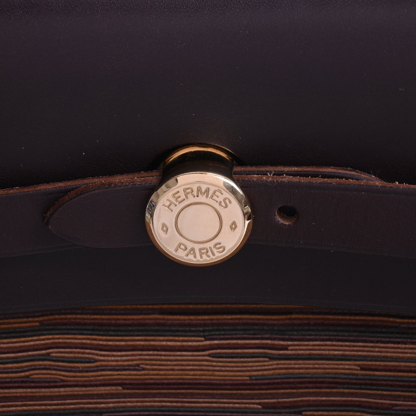 HERMES エールバッグPM ヴィブラート ブラウン GP □G刻印