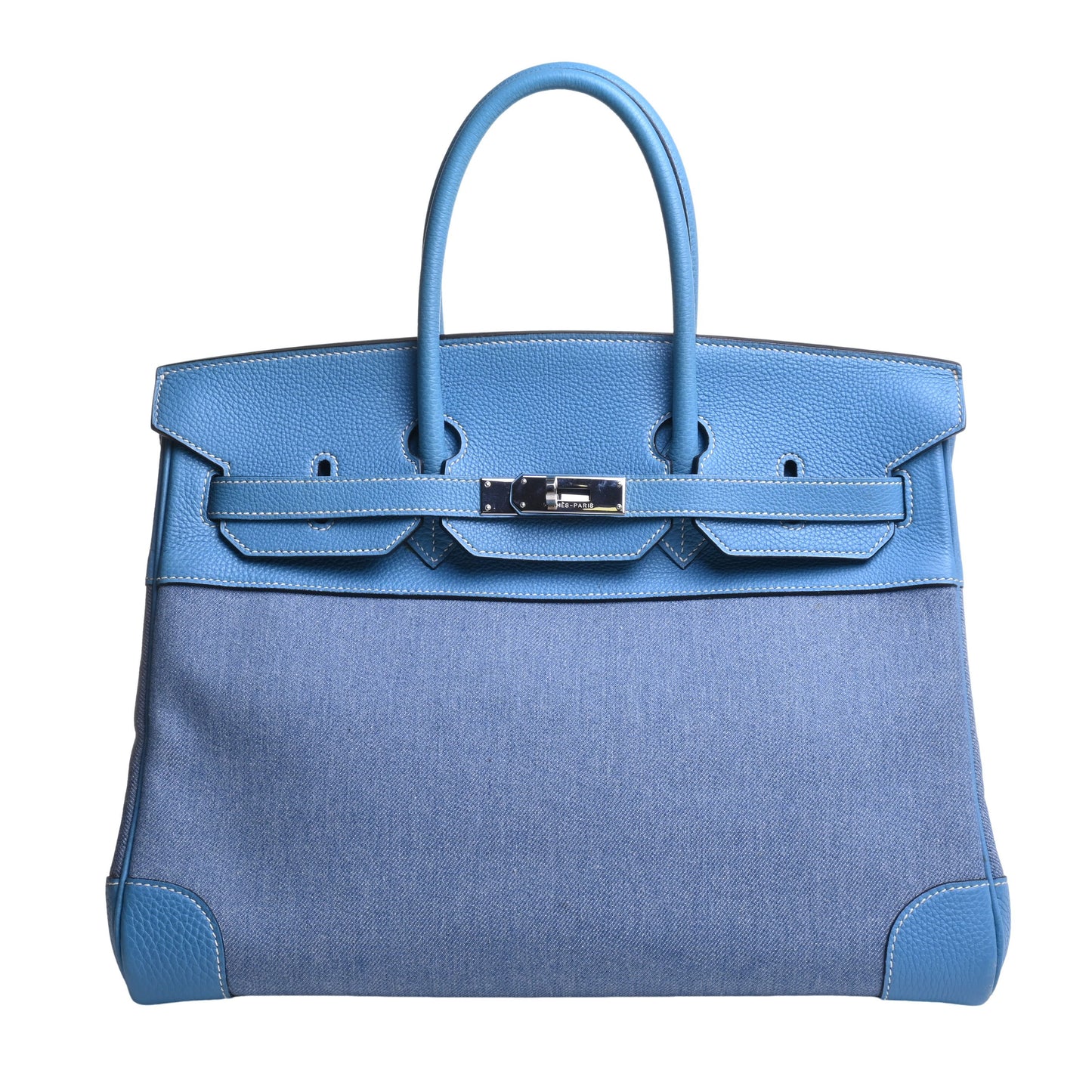 HERMES バーキン35 トゴ デニム ブルージーン SS □D刻印