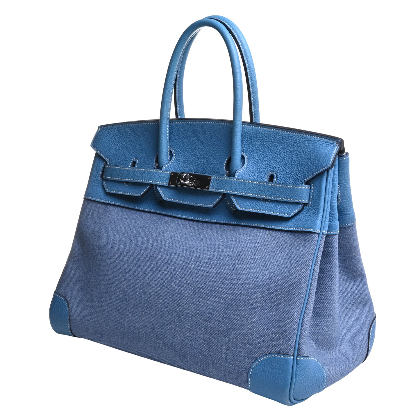 HERMES バーキン35 トゴ デニム ブルージーン SS □D刻印