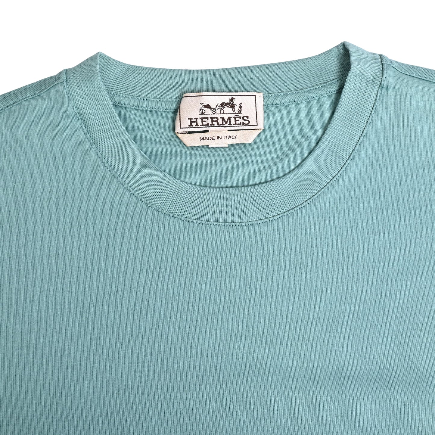 HERMES Tシャツ カヴァルカード コットン ミント S