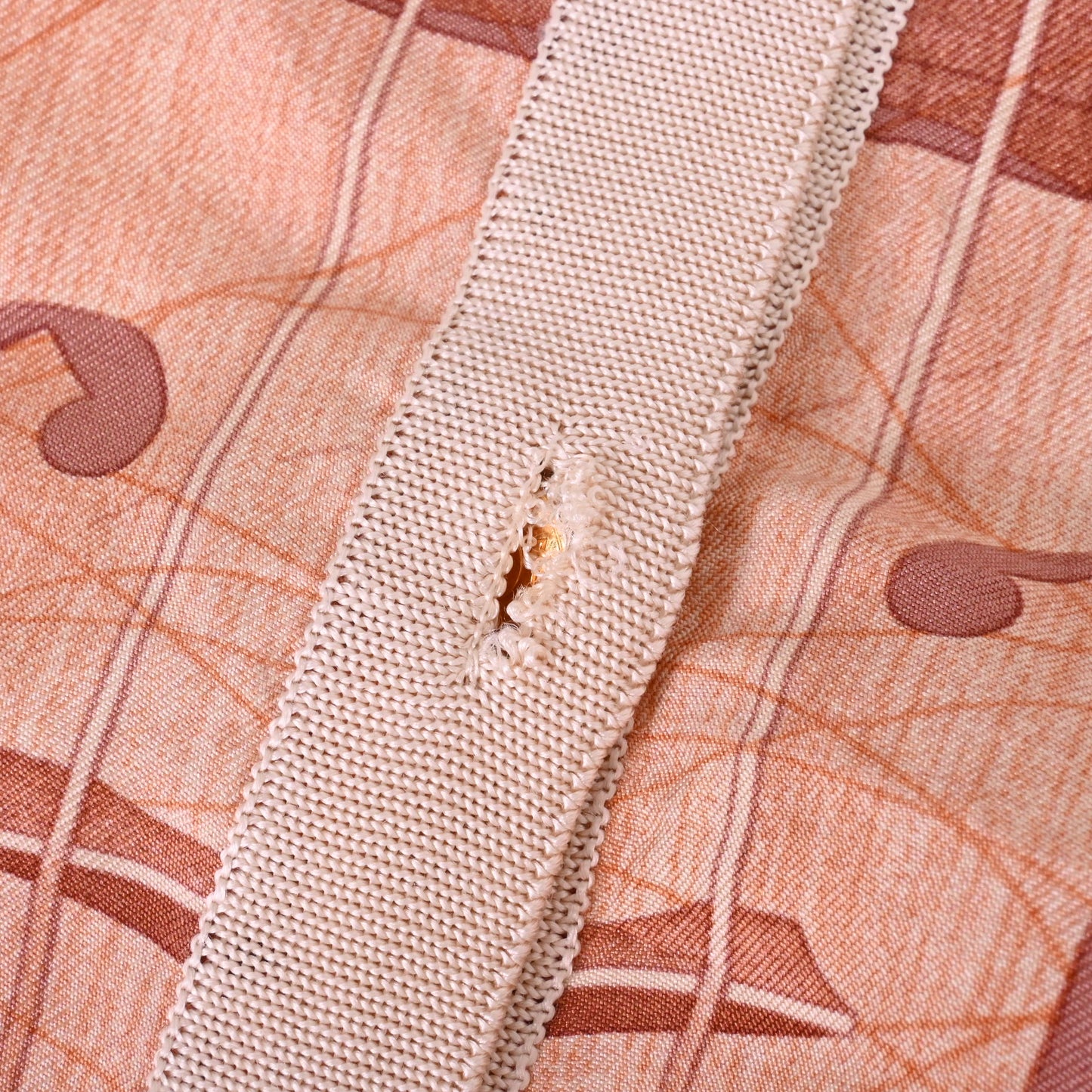 HERMES カーディガン 球体が奏でる音楽 シルク ベージュ 38