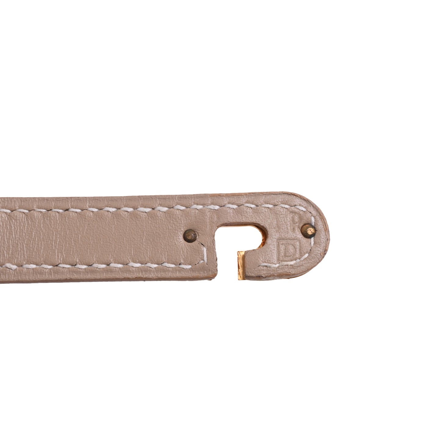 HERMES ケリークラッチ ボックスカーフ ベージュ GP □D刻印