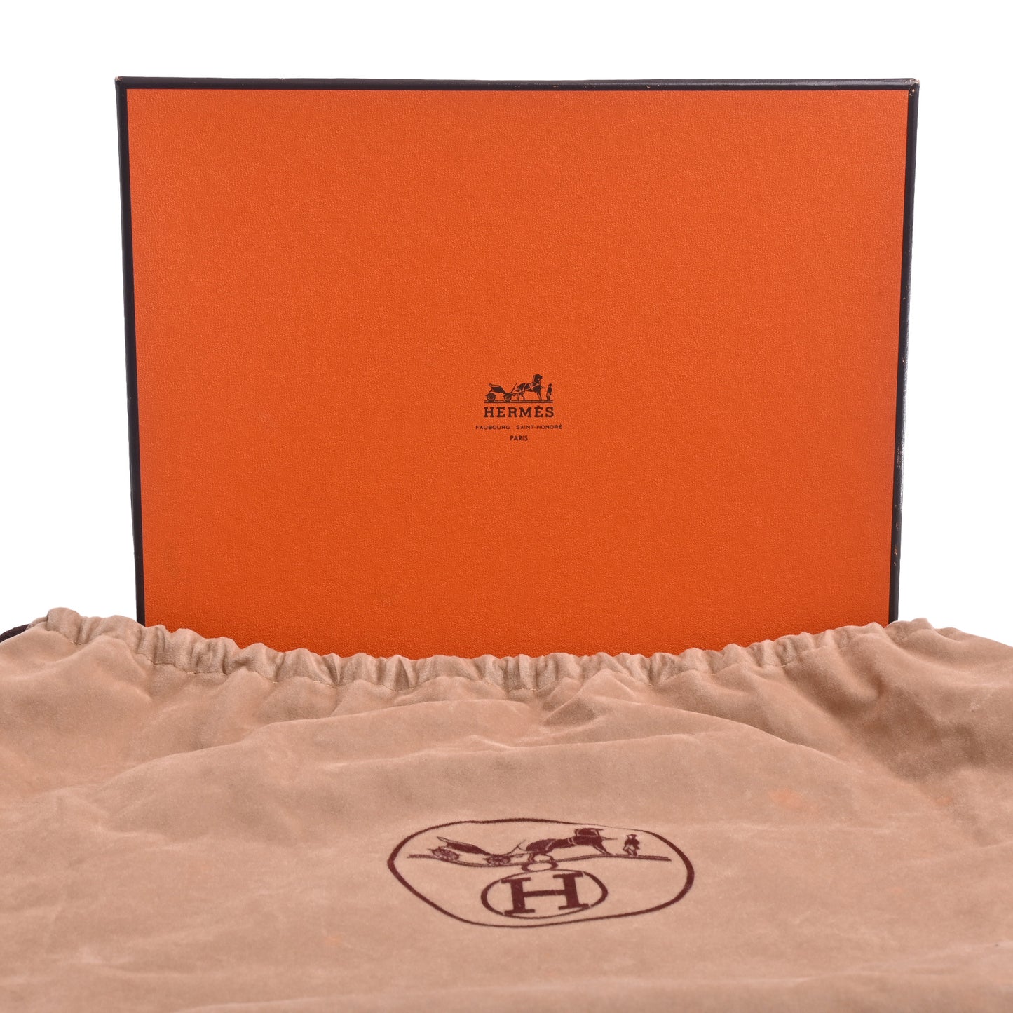 HERMES ケリークラッチ ボックスカーフ ベージュ GP □D刻印