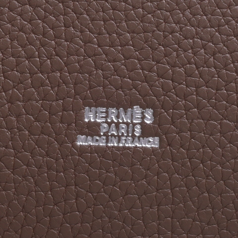 HERMES マンジョワール トリヨンクレマンス エトゥープ □I刻印