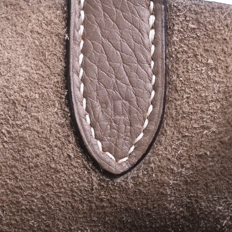 HERMES マンジョワール トリヨンクレマンス エトゥープ □I刻印