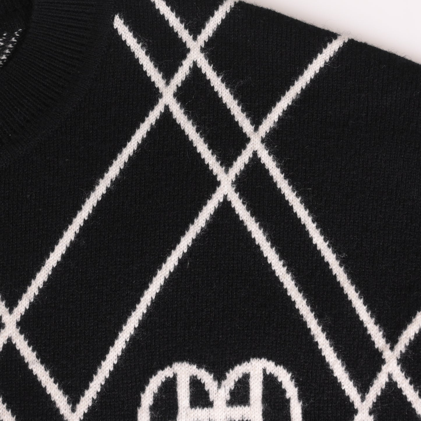 HERMES ニットワンピース カシミヤ 黒 38