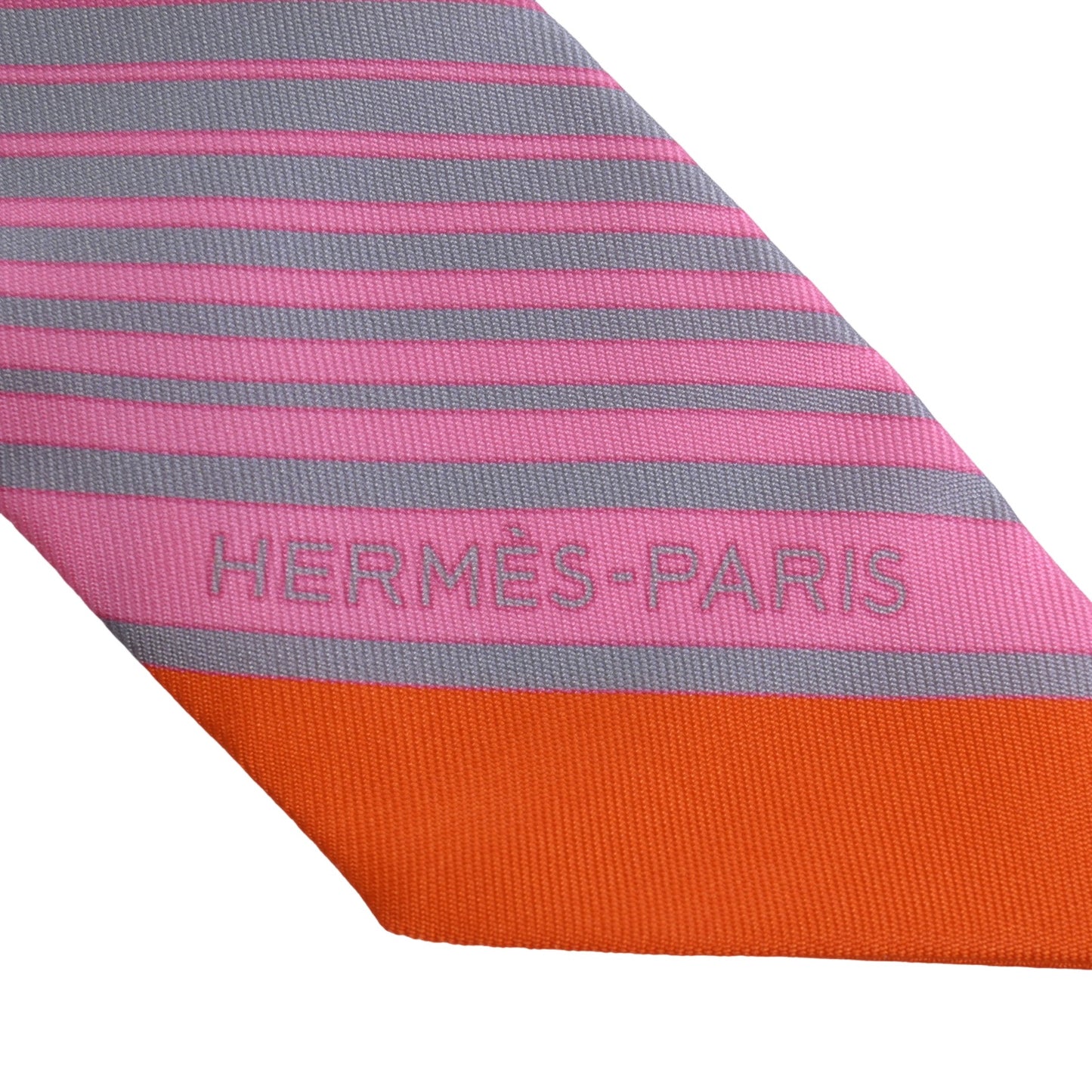 HERMES ツイリー エクスリブリス シルク グレー