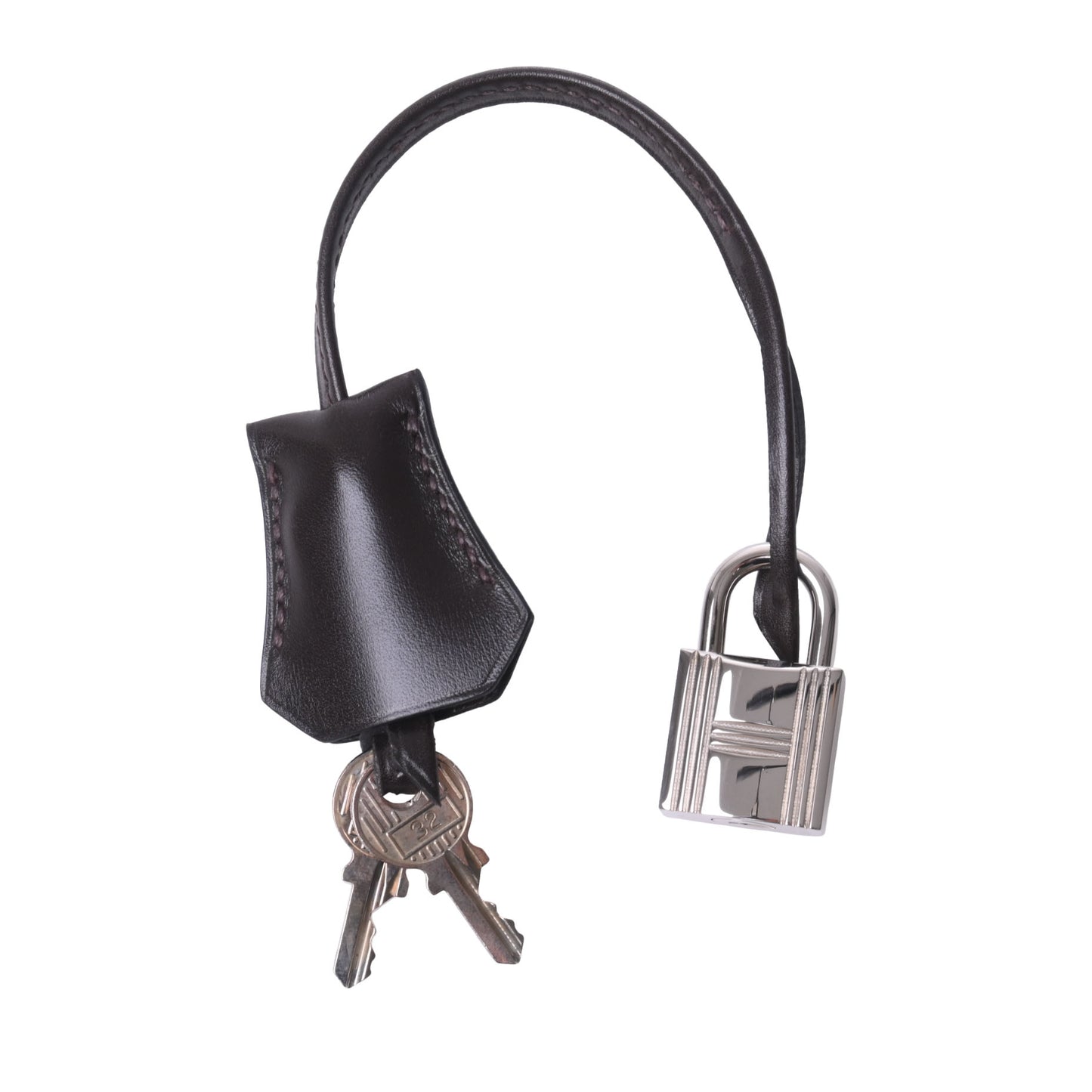 HERMES ケリー28 ボックスカーフ フェザー エベンヌ SS □O刻印