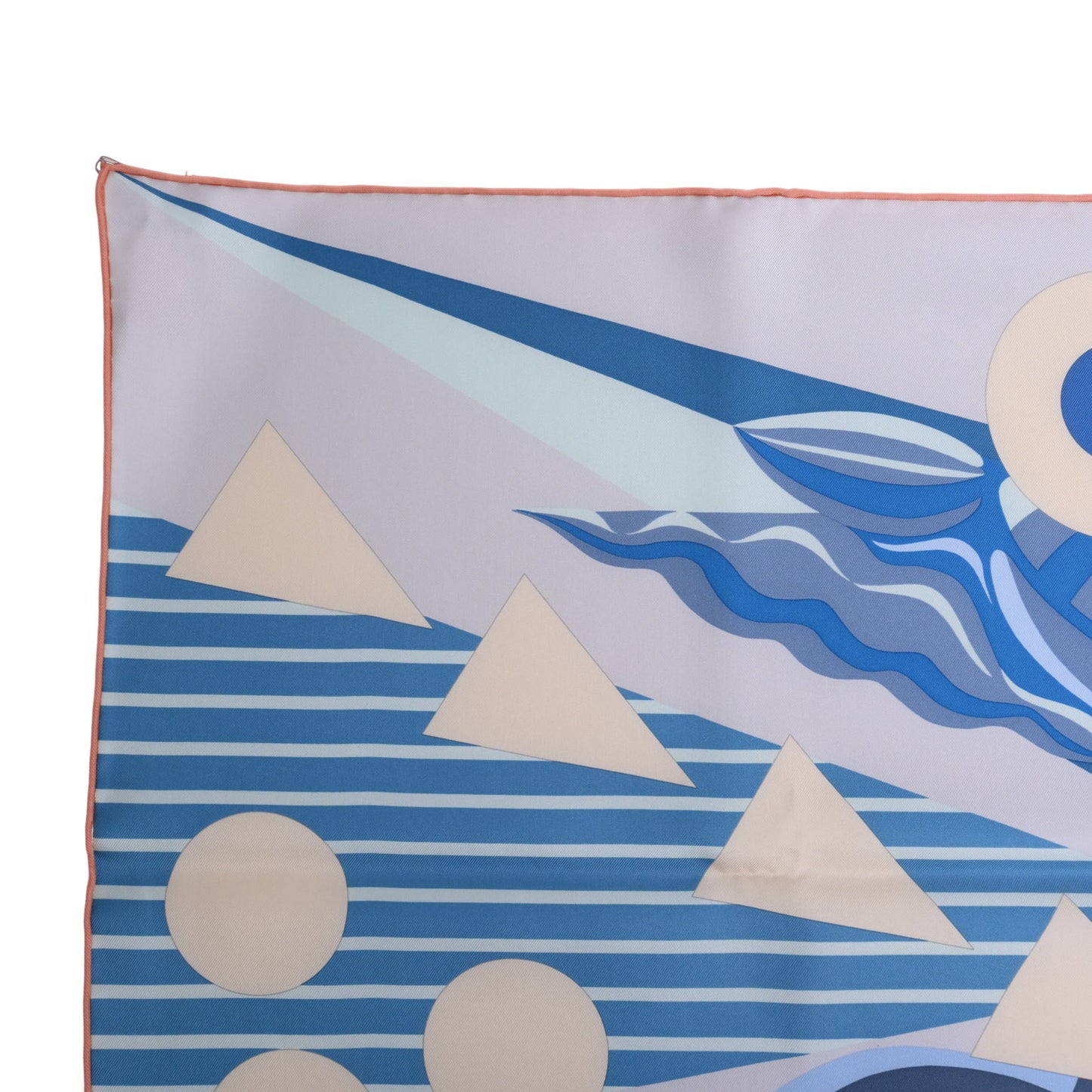 HERMES カレ90 ジュリアの夢 シルク ブルー
